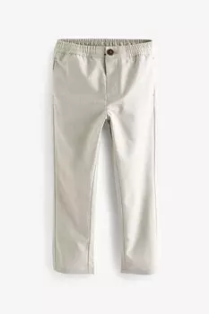 Элегантные брюки из смесового льна (3-16 лет) Next, экрю