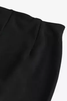 Элегантные брюки из трикотажа H&M, черный