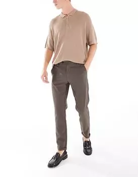 Элегантные брюки коричневого цвета Jack & Jones