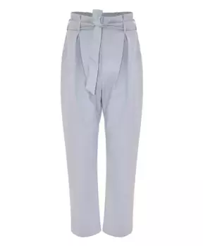 Элегантные брюки на талии из бумажного пакета Kocca, серый