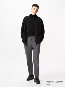 Элегантные брюки по щиколотку Uniqlo, цвет 06 серый