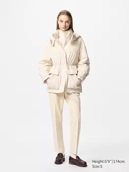 Элегантные брюки по щиколотку Uniqlo, цвет 30 бежевый