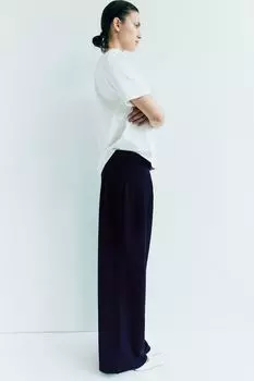 Элегантные брюки с декоративной уздечкой H&M, синий