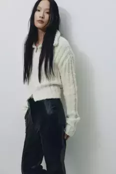 Элегантные брюки с покрытием H&M, черный