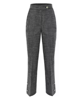 Элегантные брюки с узором и разрезами. Kocca, серый