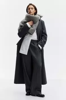 Элегантные брюки с завышенной талией H&M, серый