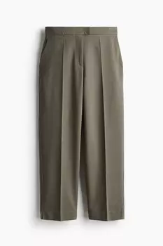 Элегантные брюки-сигареты H&M, зеленый