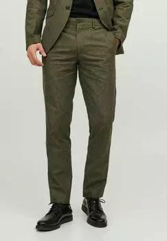 Элегантные брюки SLIM FIT Jack & Jones, оливковая ночь