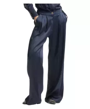 Элегантные брюки со складками Kocca, синий