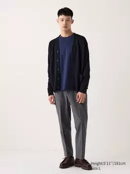 Элегантные брюки Uniqlo, серый