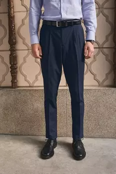 Элегантные брюки в клетку Next, синий