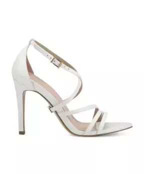 Элегантные кожаные босоножки на высоком каблуке Tamaris, белый