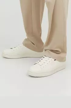 Элегантные кожаные спортивные кроссовки Jack & Jones, белый