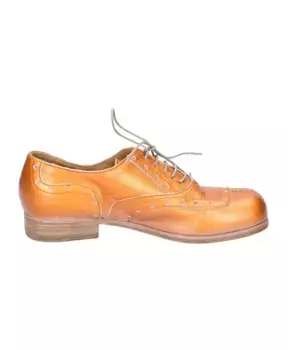 Элегантные кожаные туфли Moma, оранжевый