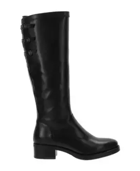 Элегантные кожаные женские сапоги Nerogiardini, черный