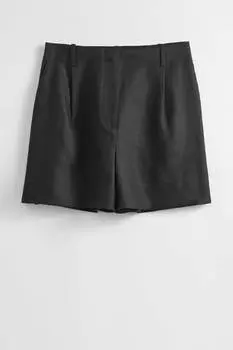 Элегантные льняные шорты & Other Stories, черный