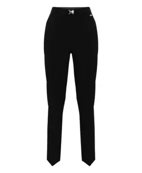 Элегантные плиссированные брюки с ремнем и пряжкой. Kocca, черный