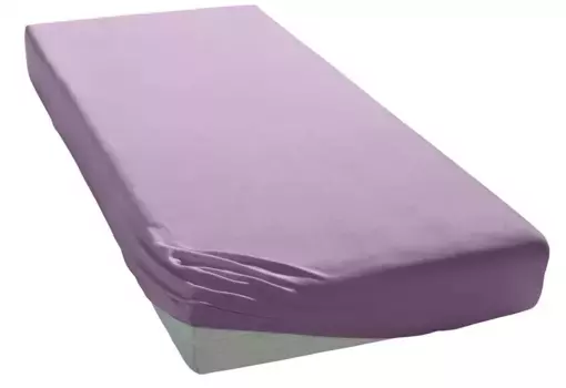 Элегантные приталенные простыни "Мако-Джерси", высокое качество с содержанием эластана Elegante 90-100х200-220 см, 1 шт., цвет lavendel