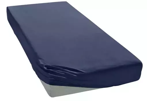 Элегантные приталенные простыни "Мако-Джерси", высокое качество с содержанием эластана Elegante 90-100х200-220 см, 1 шт., цвет marine