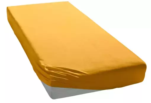 Элегантные приталенные простыни "Мако-Джерси", высокое качество с содержанием эластана Elegante 140-160х200-220 см, 1 шт., цвет sonne