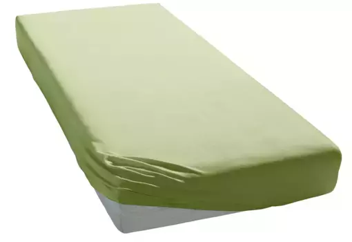 Элегантные приталенные простыни "Мако-Джерси", высокое качество с содержанием эластана Elegante 90-100х200-220 см, 1 шт., цвет schilf