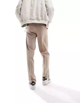 Элегантные прямые брюки в тонкую полоску ASOS