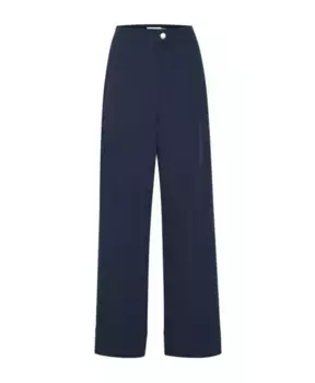 Элегантные расклешенные брюки Ichi, синий