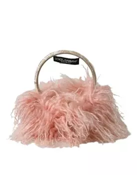 Элегантные розовые меховые наушники - шикарный зимний аксессуар Dolce & Gabbana
