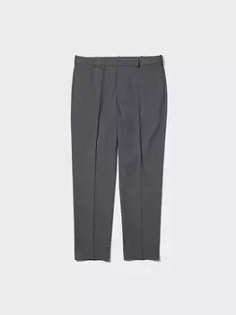 Элегантные шерстяные брюки длиной до щиколоток Uniqlo, цвет 06 серый