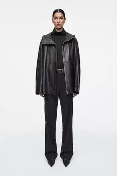 Элегантные шерстяные брюки с узкими штанинами Cos, черный