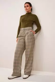 Элегантные широкие брюки Next, бежевый