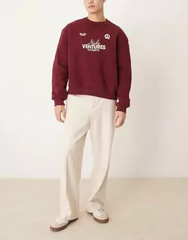 Элегантные широкие брюки с боковыми вставками в камне ASOS DESIGN