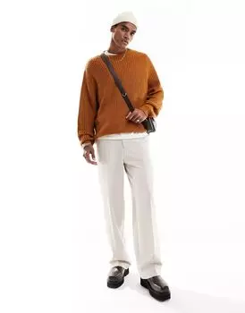 Элегантные структурированные широкие брюки ASOS