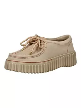 Элегантные туфли на шнуровке Clarks, бежевый