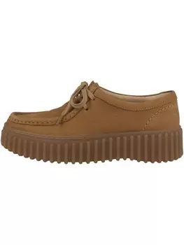 Элегантные туфли на шнуровке Clarks, коричневый