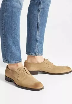 Элегантные туфли на шнуровке Derby-Biabyron Bianco, цвет tan
