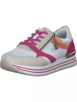 Элегантные туфли на шнуровке remonte, цвет crema/weiss/magenta/orange/fuc