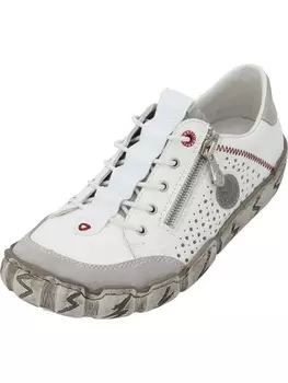 Элегантные туфли на шнуровке rieker, цвет cement/weiss/weiss