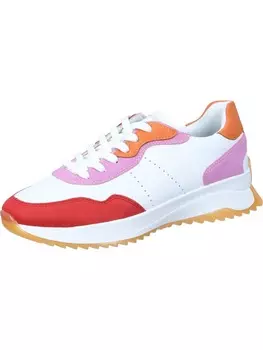 Элегантные туфли на шнуровке rieker, цвет flamme/weiss/flieder/pumpkin