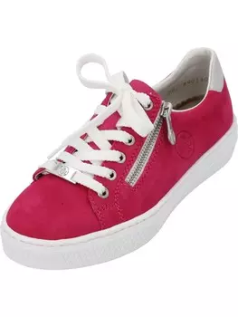 Элегантные туфли на шнуровке rieker, цвет fuchsia/fog-silver/fuchsia