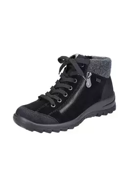 Элегантные туфли на шнуровке rieker, цвет schwarz/schwarz/anthrazit