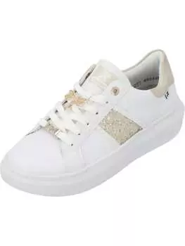 Элегантные туфли на шнуровке rieker, цвет weiss/muschel/gold-silber