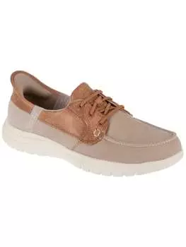 Элегантные туфли на шнуровке Skechers, бежевый