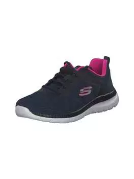 Элегантные туфли на шнуровке Skechers, цвет navy pink