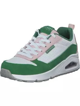 Элегантные туфли на шнуровке Skechers, цвет white/green