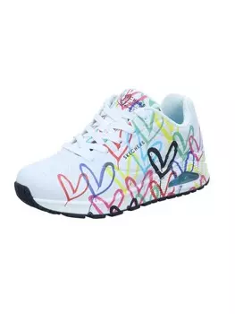 Элегантные туфли на шнуровке Skechers Damen UNO SPREAD THE LOVE, белый