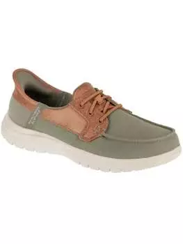 Элегантные туфли на шнуровке Skechers, зеленый