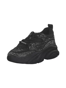 Элегантные туфли на шнуровке Steve Madden, цвет black/silver