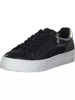 Элегантные туфли на шнуровке Tamaris, цвет black/gold