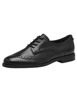 Элегантные туфли на шнуровке Tamaris Halbschuh, цвет BLACK LEATHER